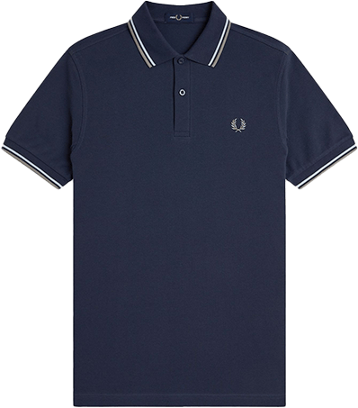 Fred Perry Fred Perry Twin Tipped Fred Perry Shirt Blauw