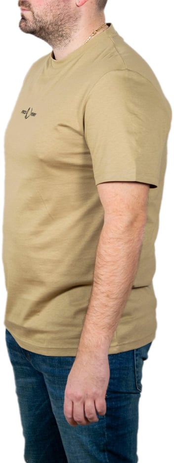 Fred Perry Embroidered T-Shirt Beige