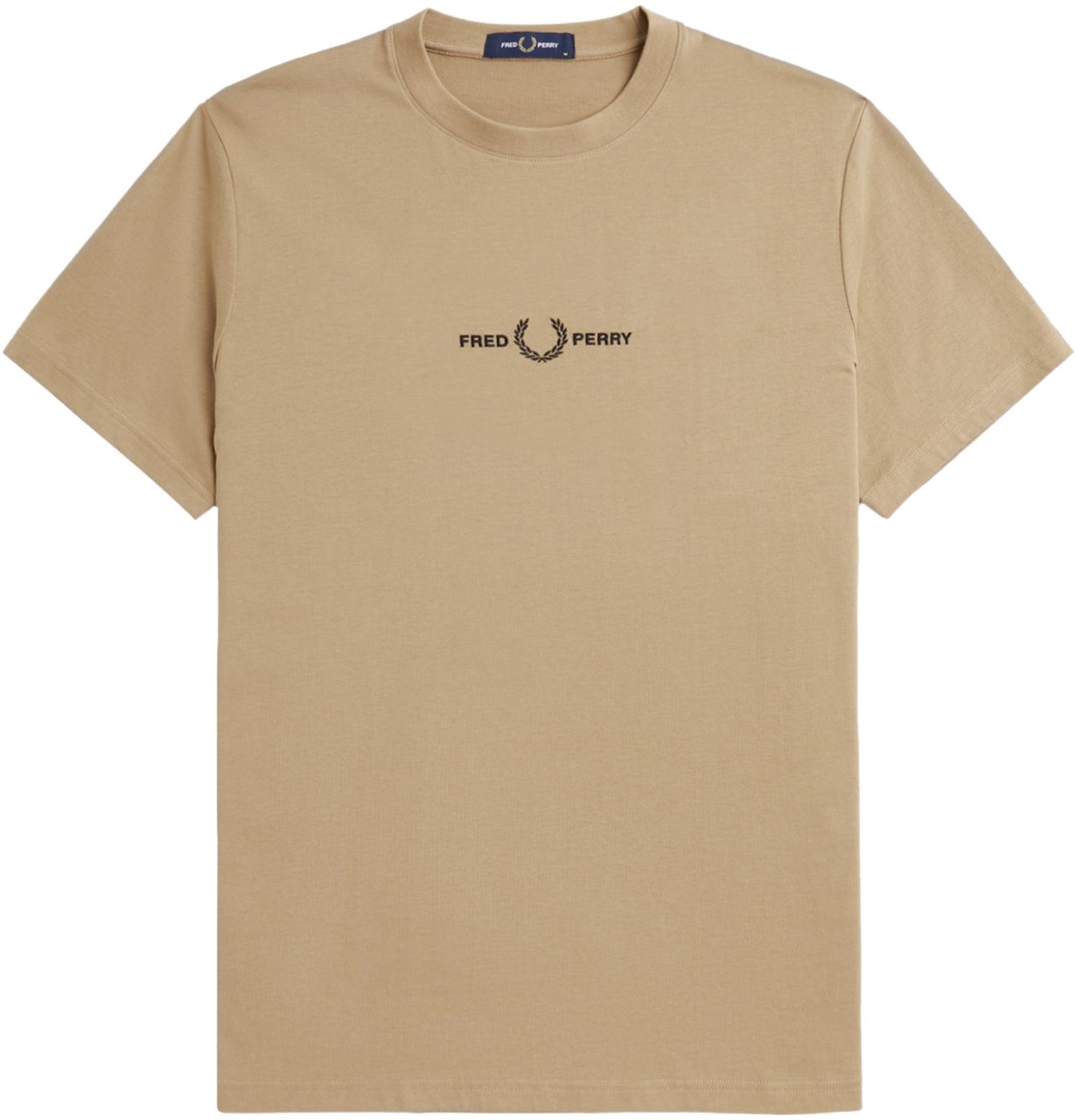 Fred Perry Embroidered T-Shirt Beige