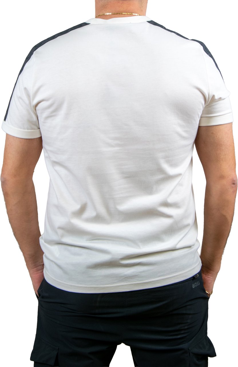 Fred Perry Contrast Tape Ringer T-Shirt Beige