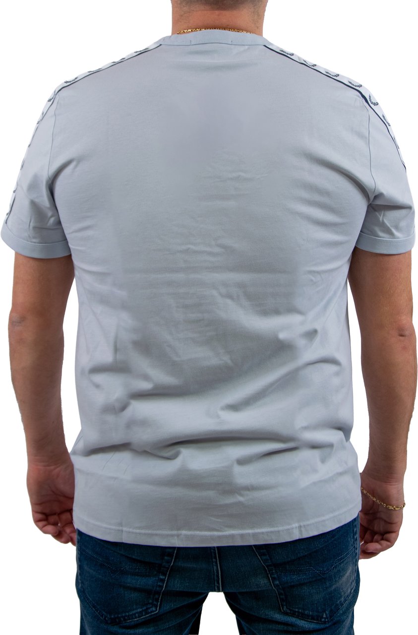 Fred Perry Taped Ringer T-Shirt Blauw