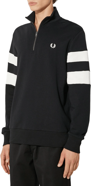 Fred Perry Hoodie Zwart