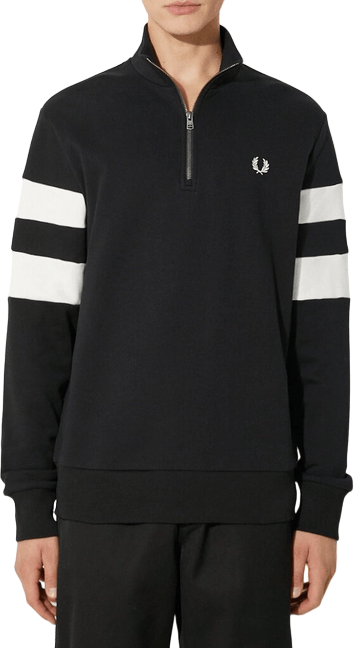 Fred Perry Hoodie Zwart
