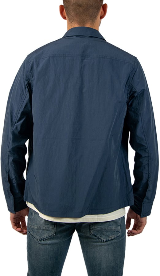 Fred Perry Fred Perry Zip Through Overshirt Blauw