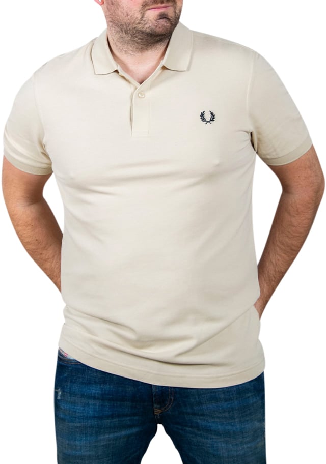 Fred Perry Plain Fred Perry Shirt Beige