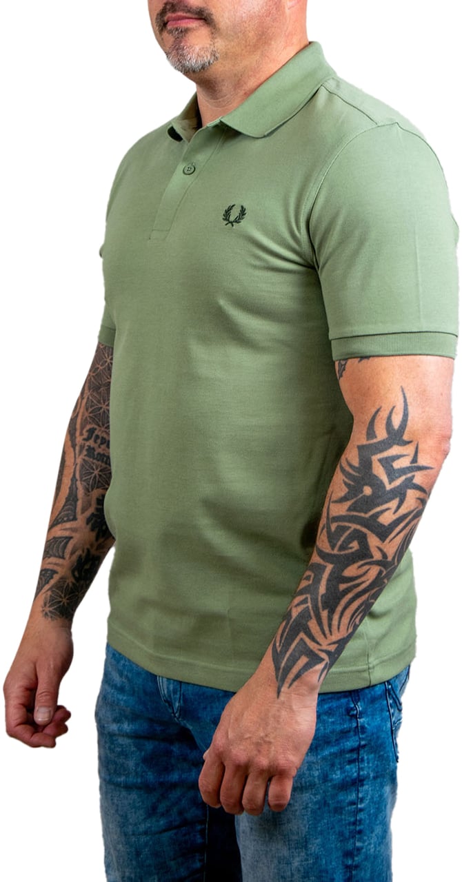 Fred Perry Plain Fred Perry Shirt Groen