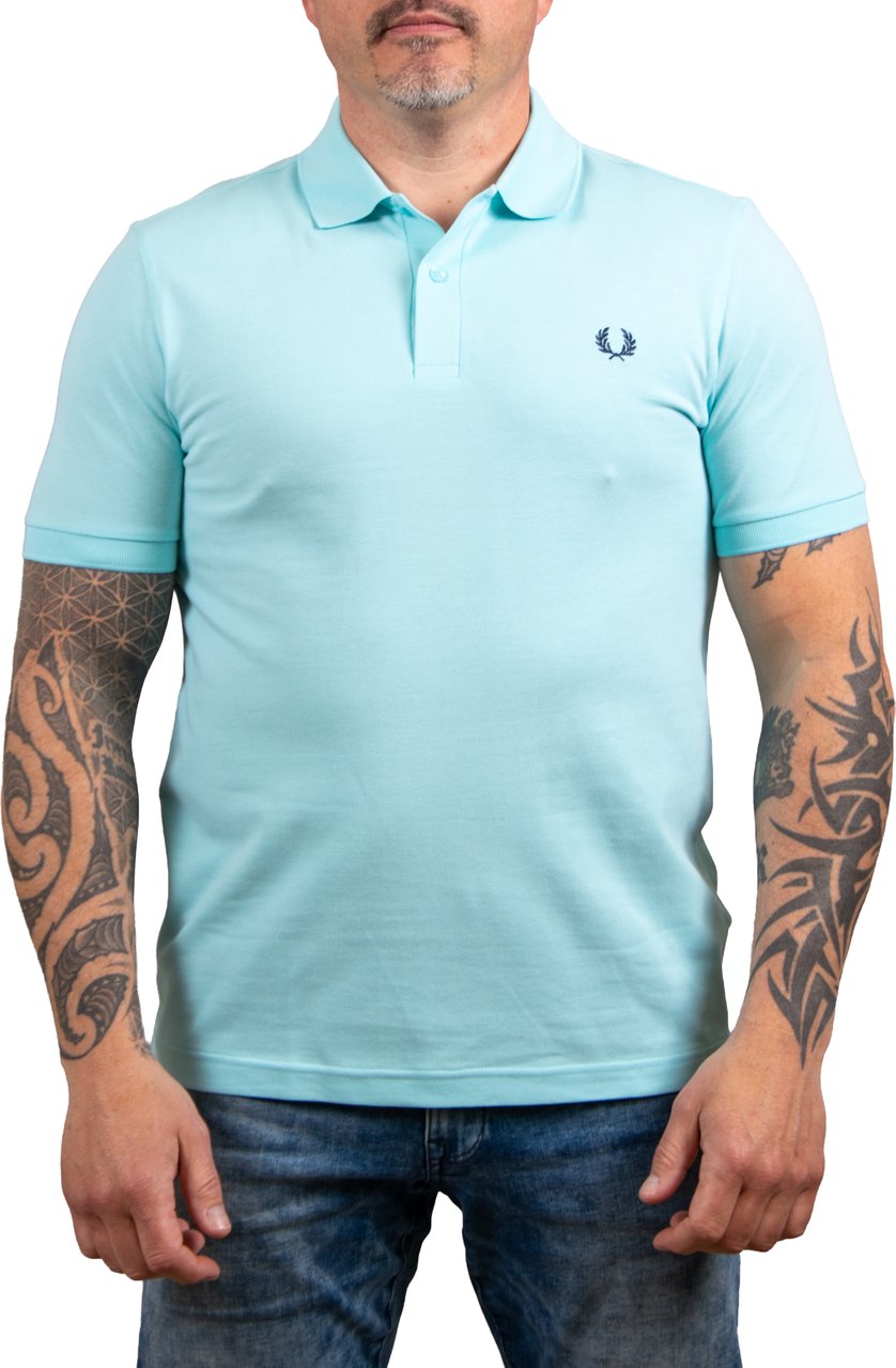 Fred Perry Plain Fred Perry Shirt Blauw