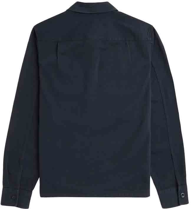 Fred Perry Twill Overshirt Blauw