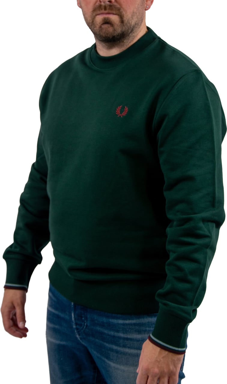 Fred Perry Crew Neck Sweatshirt Groen