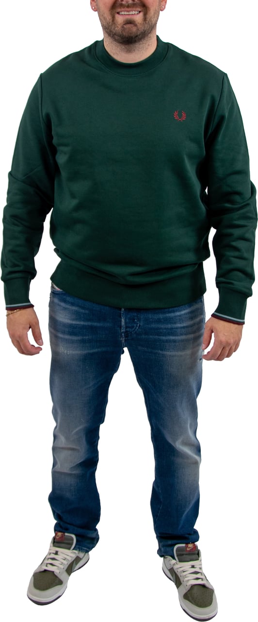 Fred Perry Crew Neck Sweatshirt Groen
