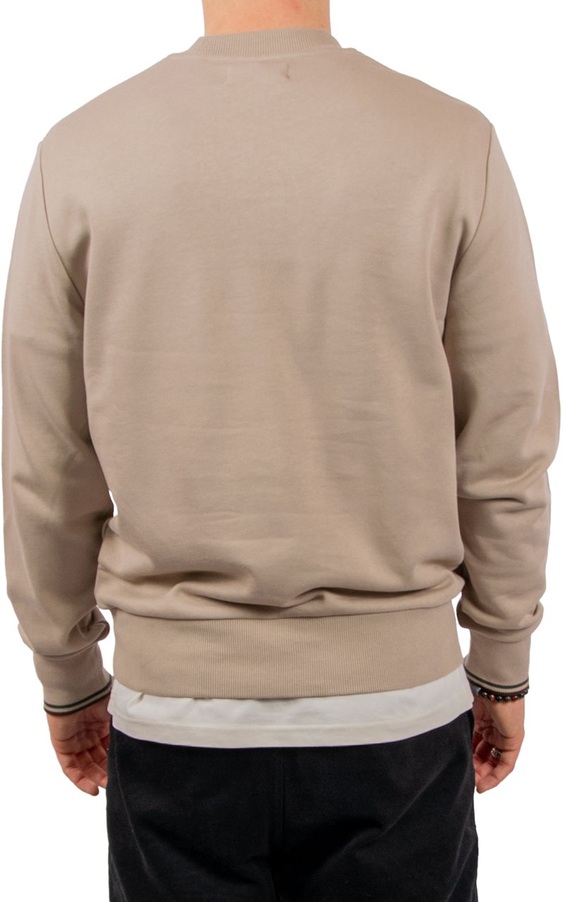 Fred Perry Fred Perry Crew Neck Sweatshirt Beige
