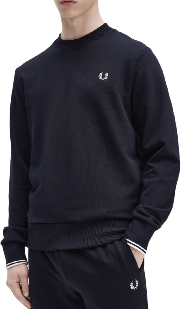 Fred Perry Hoodie Blauw