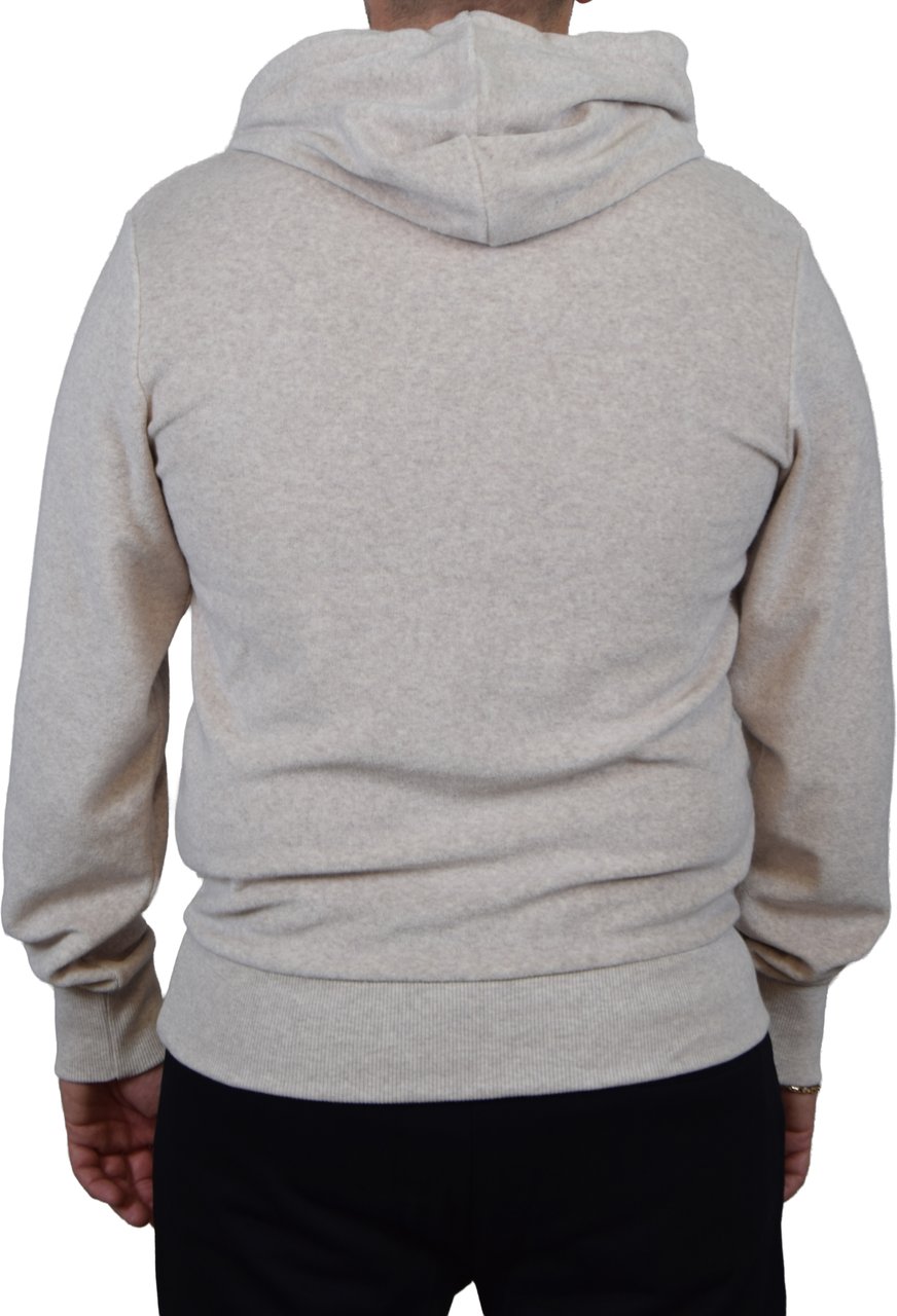 Fred Perry Towelling Crew Neck Sweatshirt Beige
