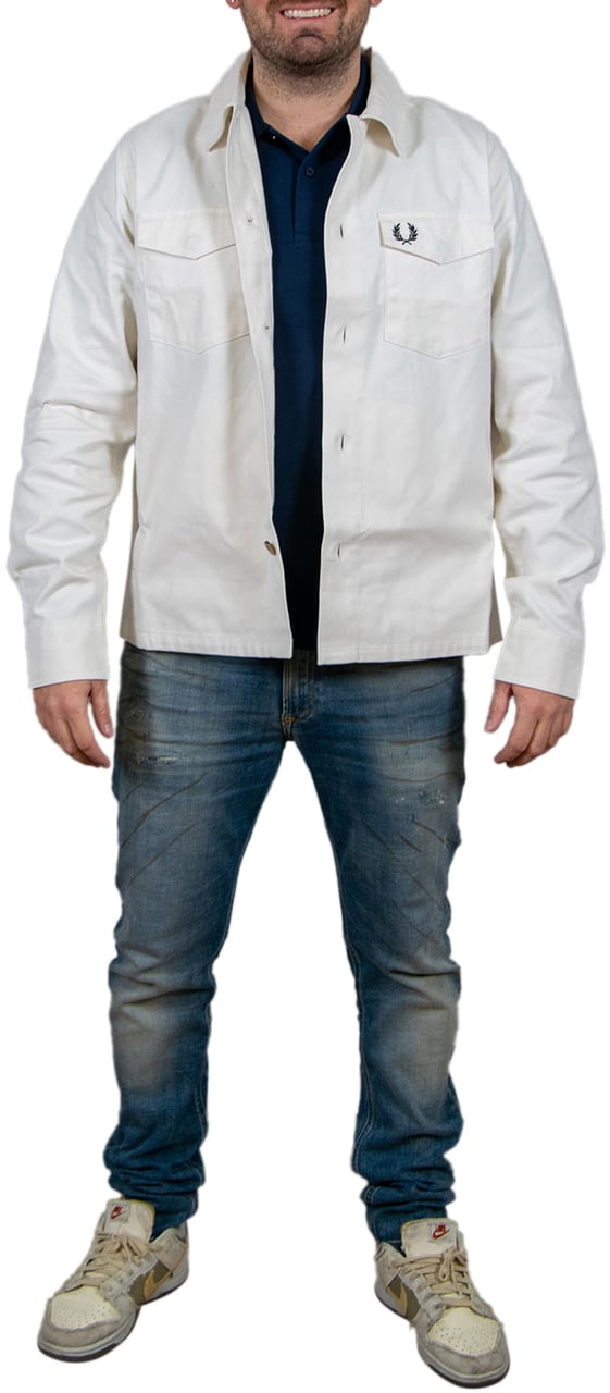 Fred Perry Heavyweight Oxford Overshirt Beige