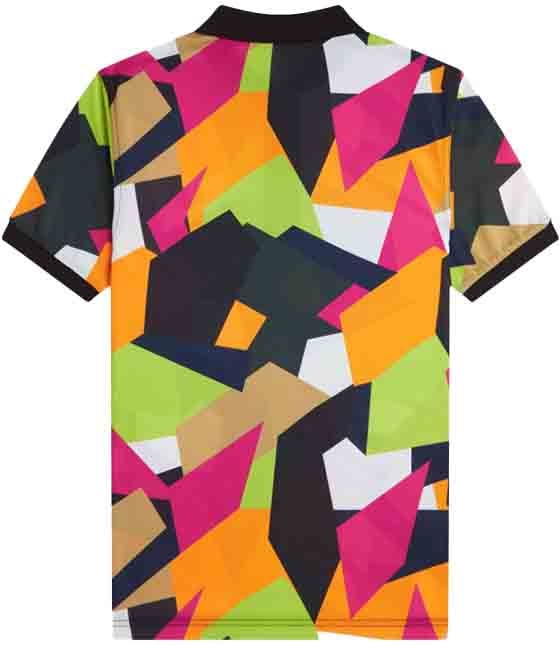 Fred Perry On Court Printed FP Shirt Blauw