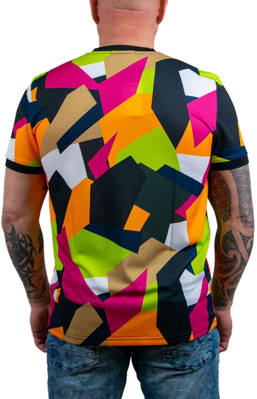 Fred Perry On Court Printed T-Shirt Blauw
