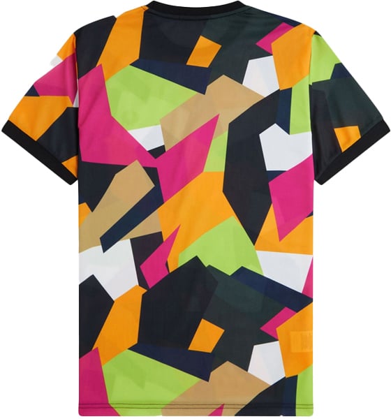Fred Perry On Court Printed T-Shirt Blauw