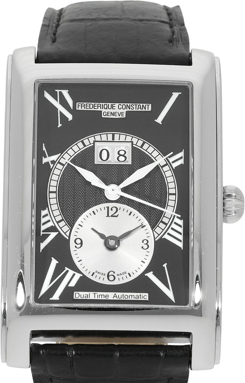 Frederique Constant Dual Time Zwart
