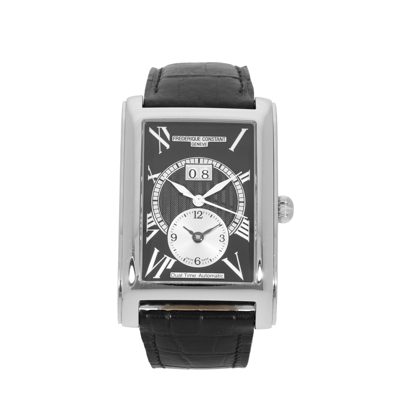 Frederique Constant Dual Time Zwart