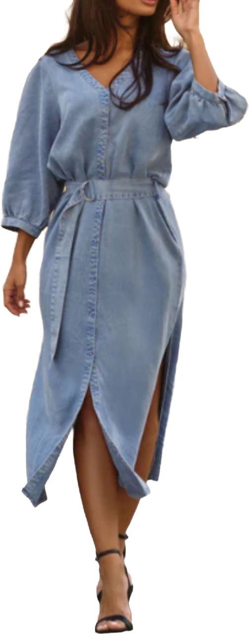 Freebird Dress Donkerblauw Dass Blauw