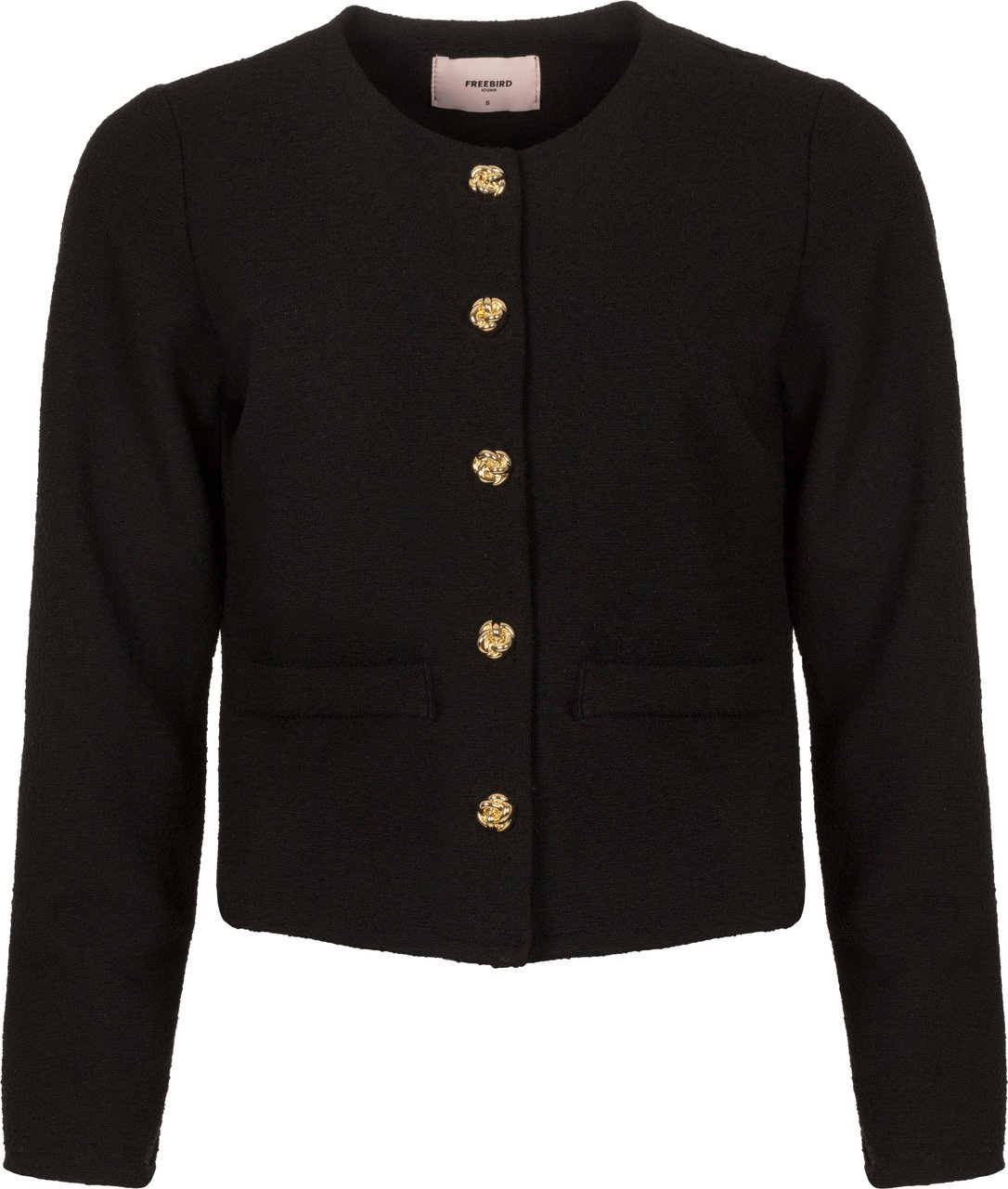 Freebird Jacket Zwart Liselotte Jer-structure-25-3 Zwart