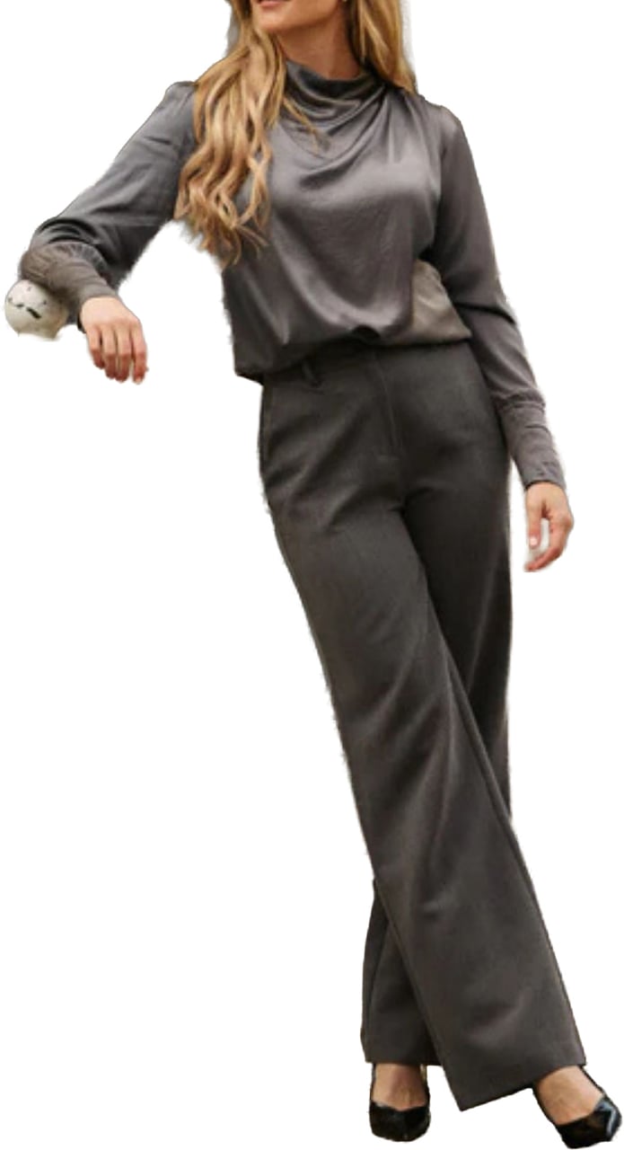 Freebird Freebird Trouser Donkergrijs Lolani Grijs