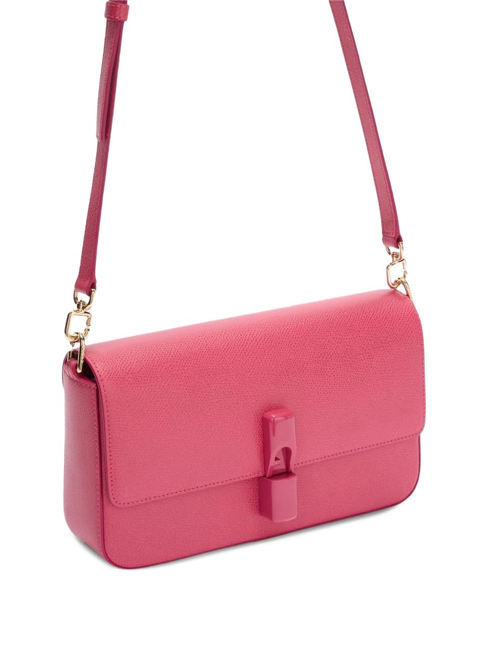 Furla Iride S Gold Clasp Crossbody Maroon