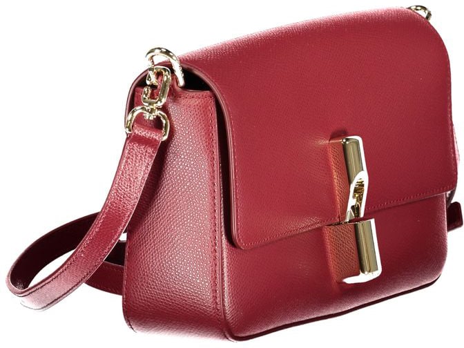 Furla Furla Rosso Leather Women Handbag Maroon
