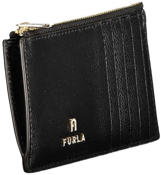 Furla Furla Black Leather Women Wallet Zwart