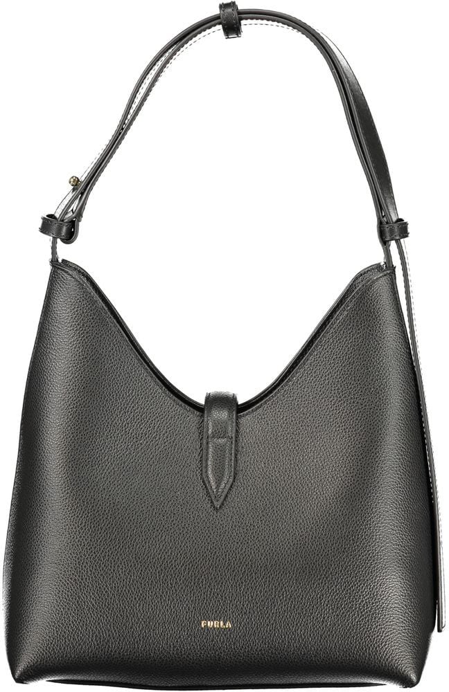 Furla Furla Nero Leather Woman Bag Zwart