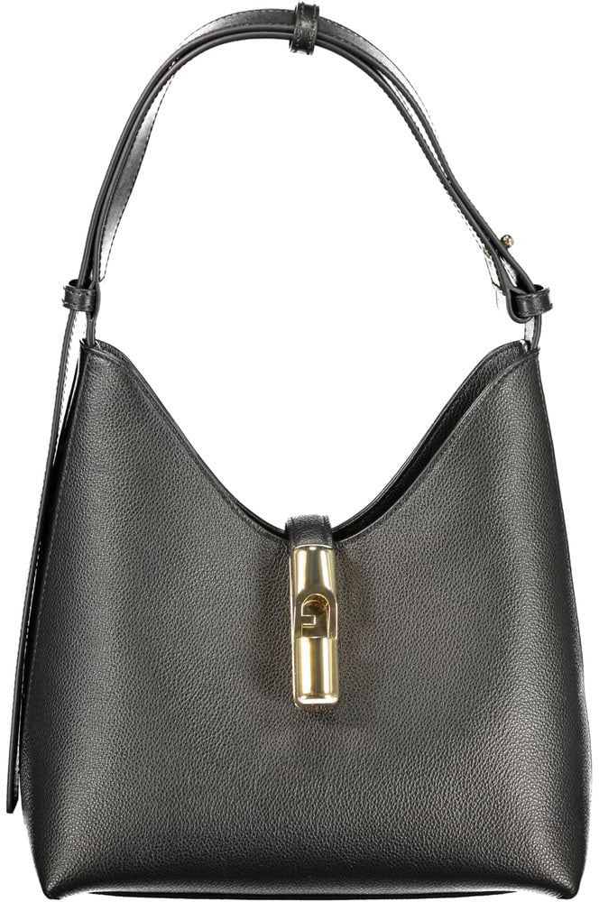 Furla Furla Nero Leather Woman Bag Zwart