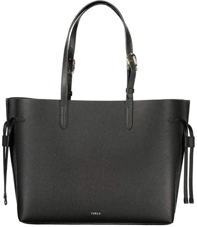 Furla Furla Black Leather Women Handbag Zwart