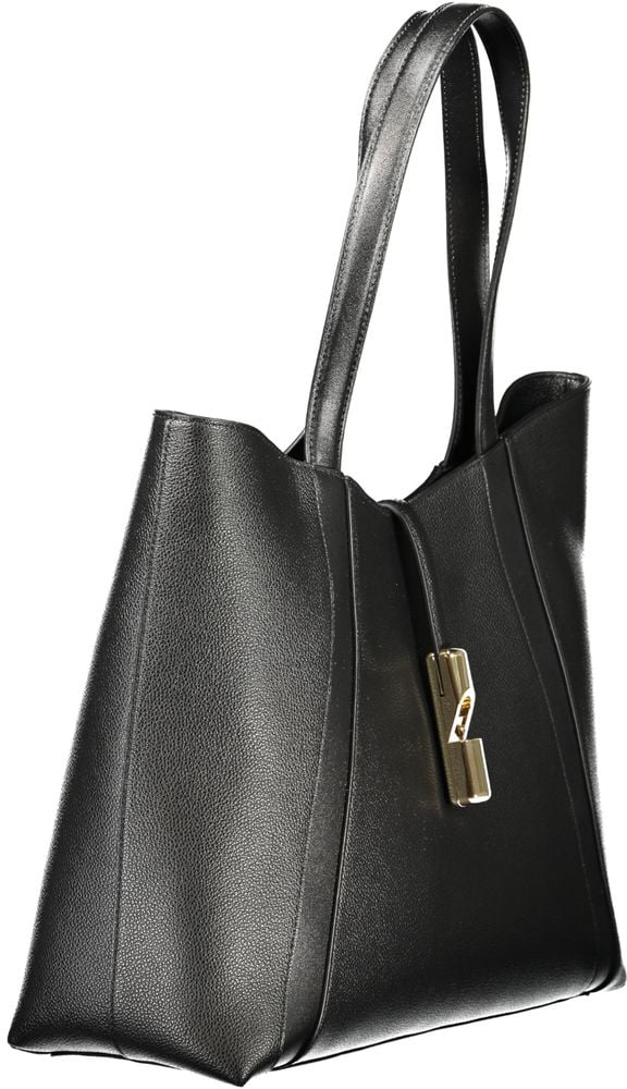 Furla Furla Nero Pelle Women Handbag Zwart