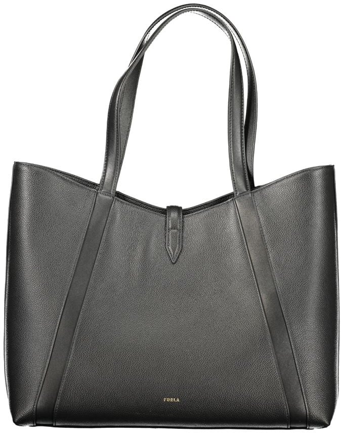 Furla Furla Nero Pelle Women Handbag Zwart