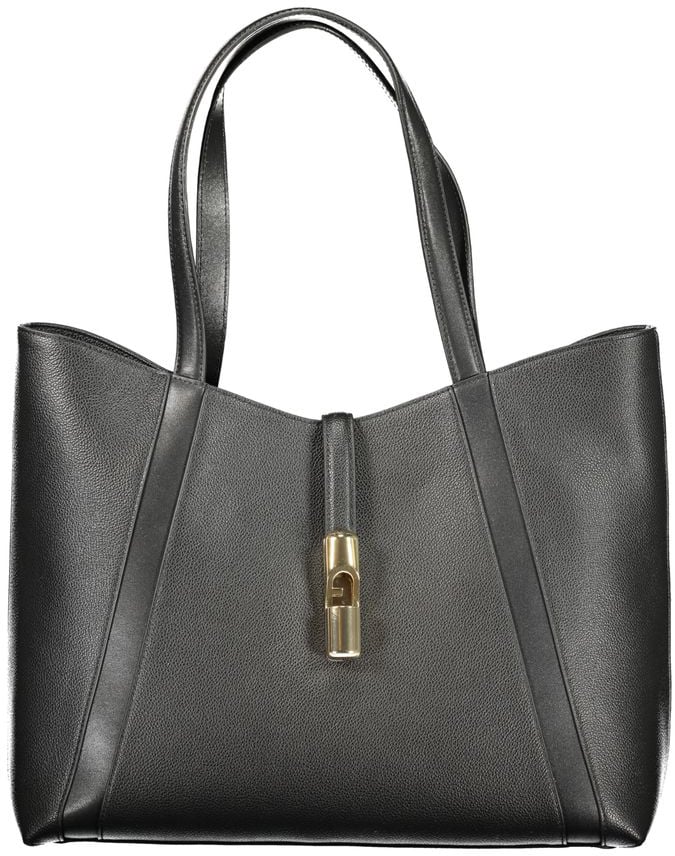 Furla Furla Nero Pelle Women Handbag Zwart