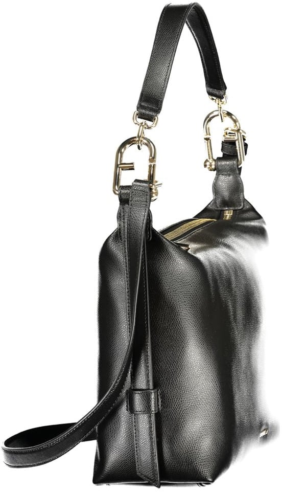 Furla Furla Nero Leather Women Bag Zwart