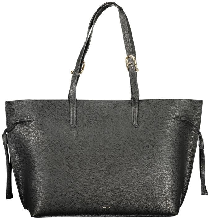 Furla Furla Nero Pelle Women Handbag Zwart