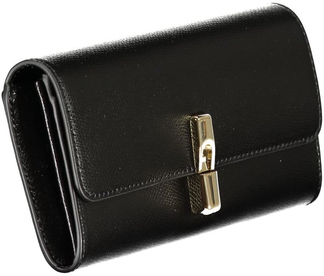 Furla Furla Nero Leather Woman Wallet Zwart