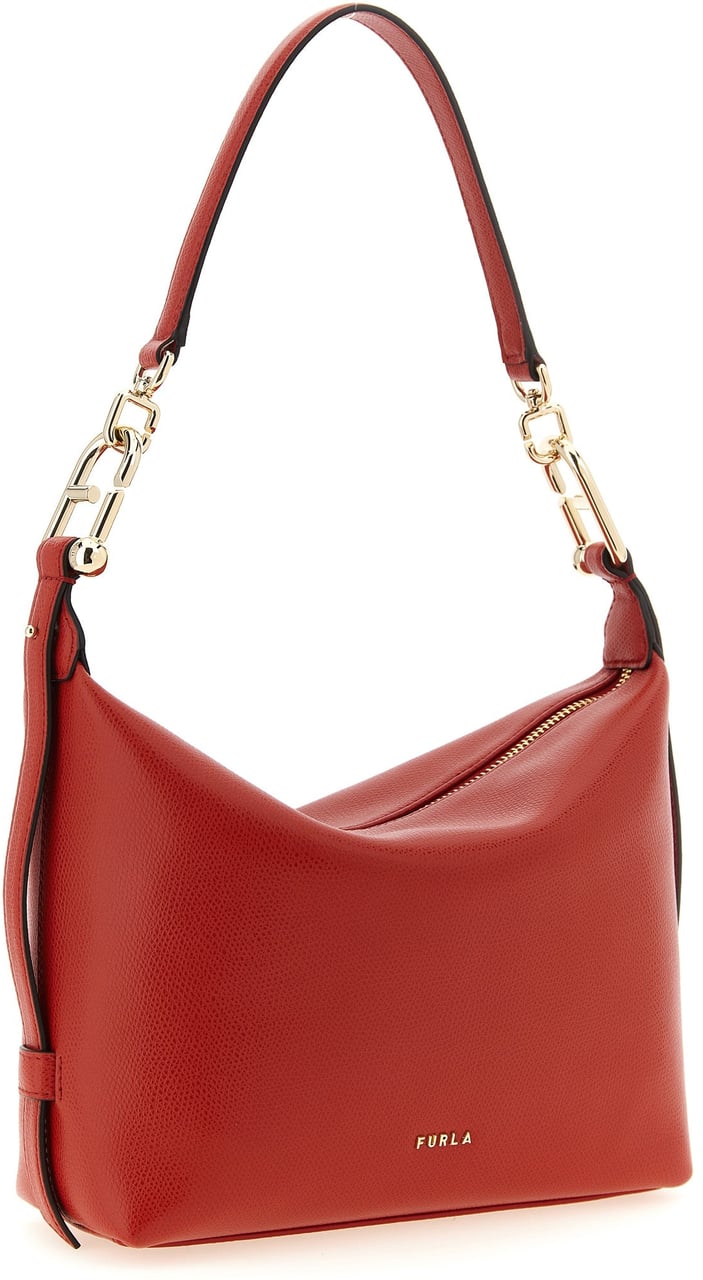 Furla Multicolor Calfskin Shoulder Bag Roze