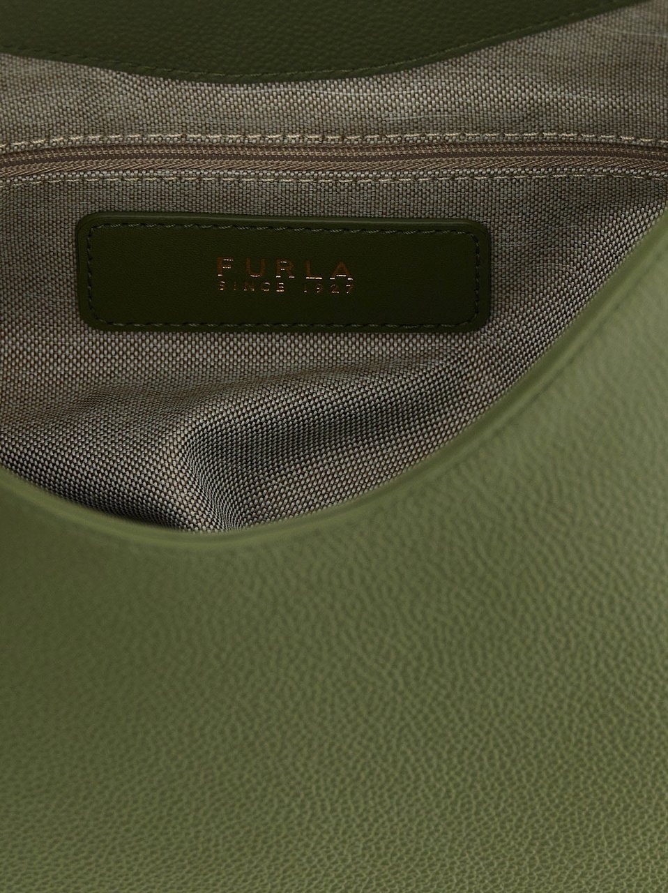 Furla Bicolor Calfskin Shoulder Bag Groen