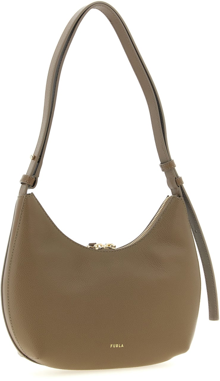 Furla Beige Calfskin Shoulder Bag Beige