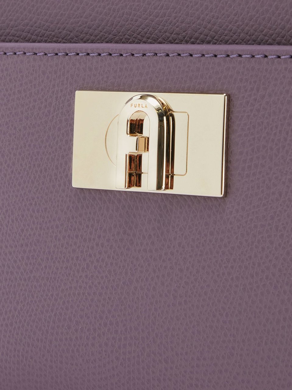 Furla Rectangular Leather Bag Grijs