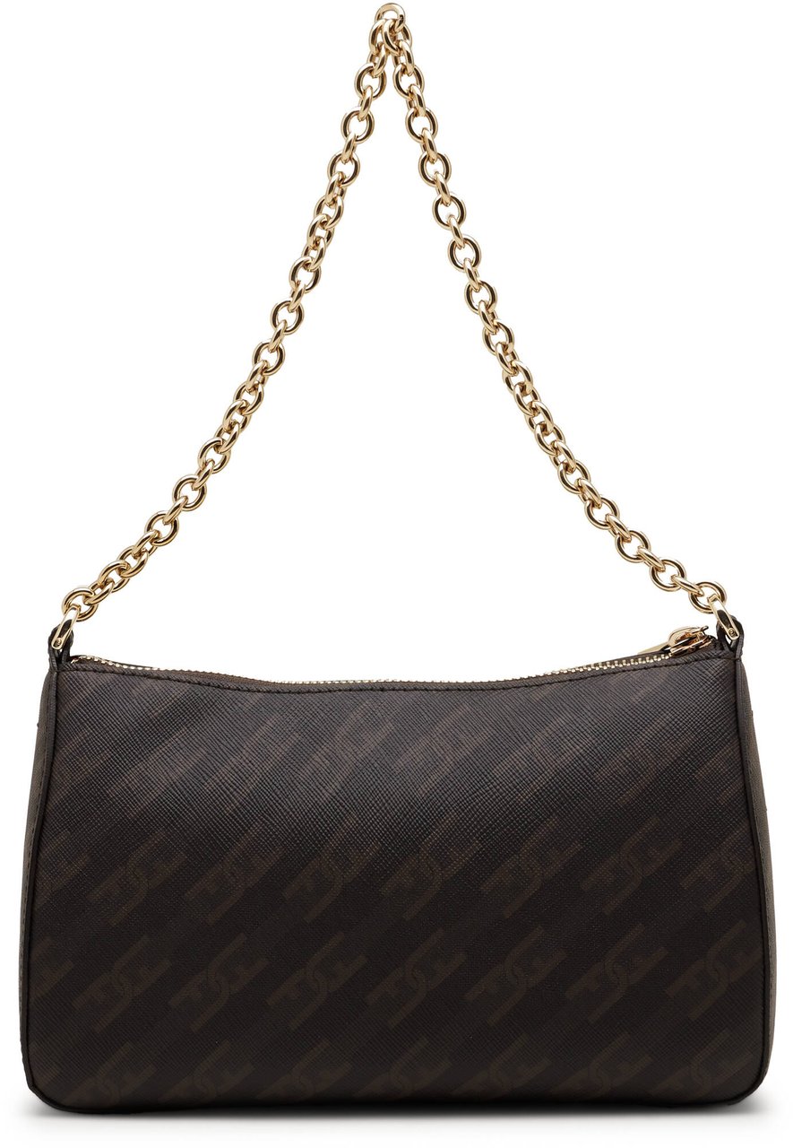 Furla Structured Monogram Bag with Chain Strap Neutraal