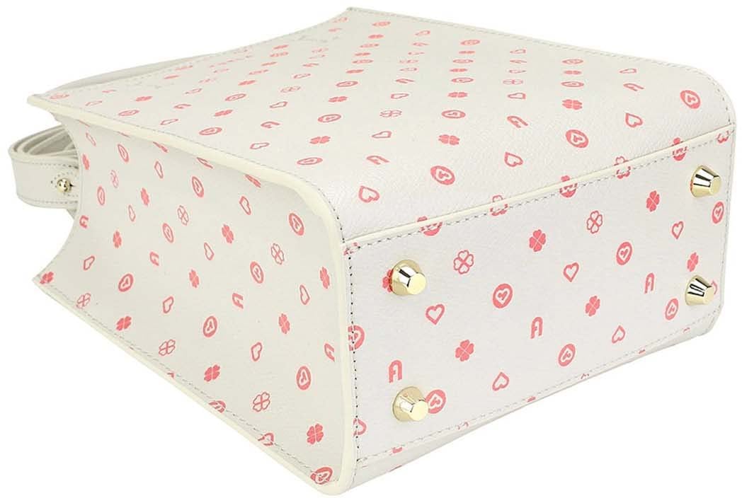 Furla Structured Heart and Dot Pattern Furla Bag Neutraal