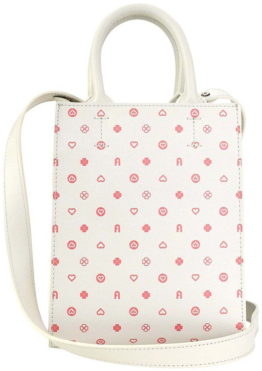 Furla Structured Heart and Dot Pattern Furla Bag Neutraal
