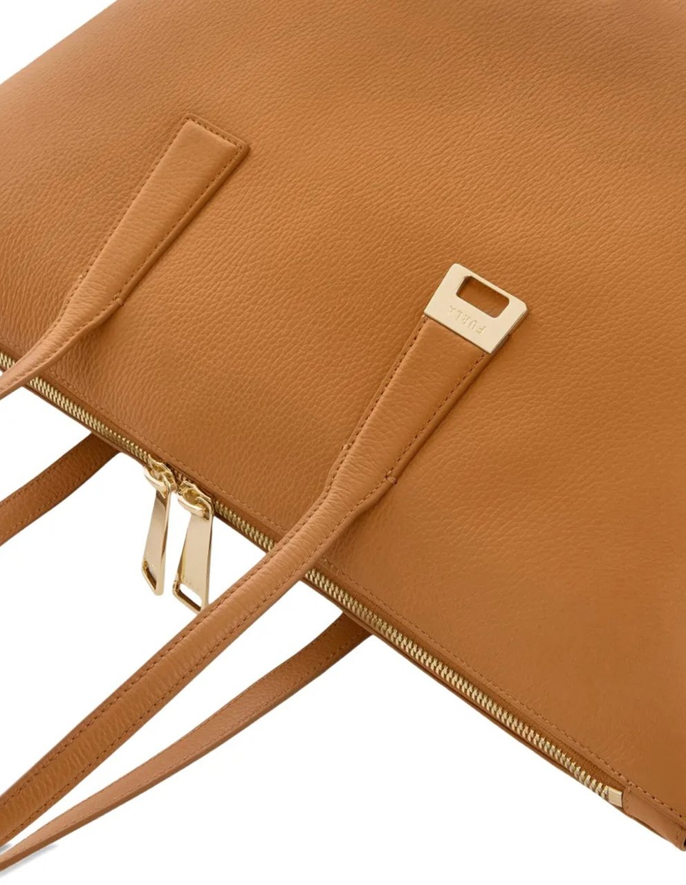 Furla Olivia L Tote Structured Brown Leather Tote Bruin