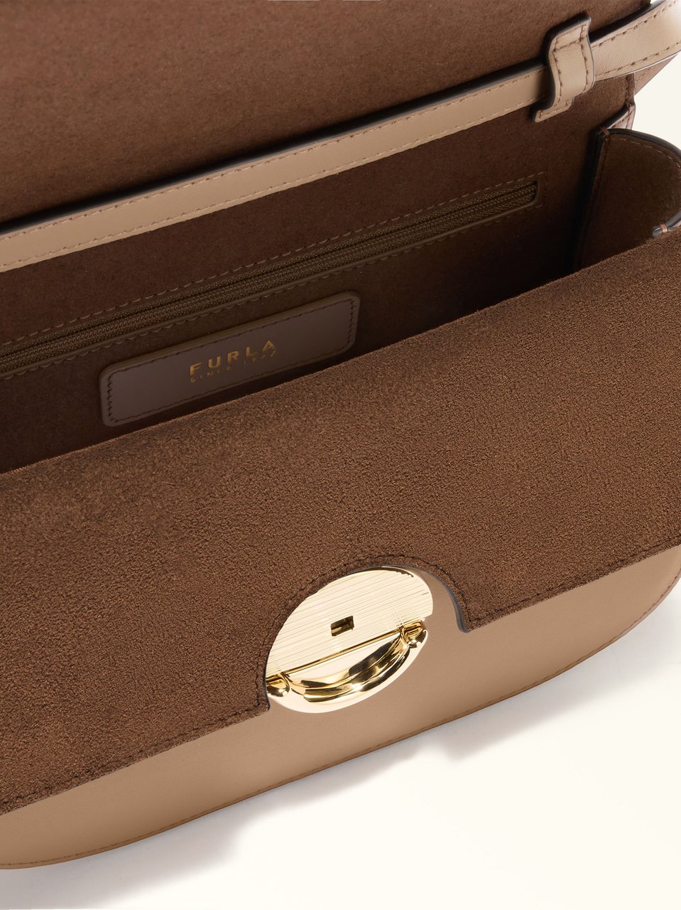 Furla Sfera S Rectangular Minimalist Black Leather Bag Neutraal