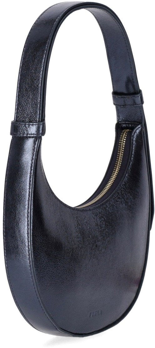 Furla Furla Delizia Mini Shoulder Bag Grigio Blu Grijs