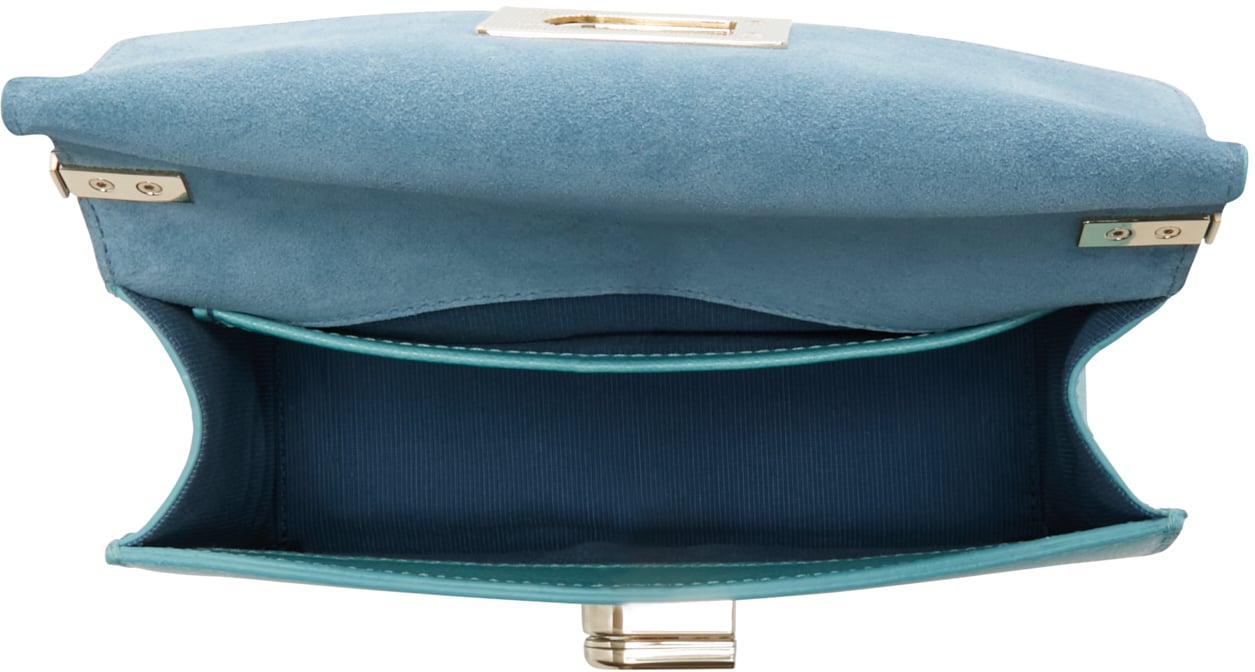 Furla 1927 Runderleer Crossbody Tas Blauw