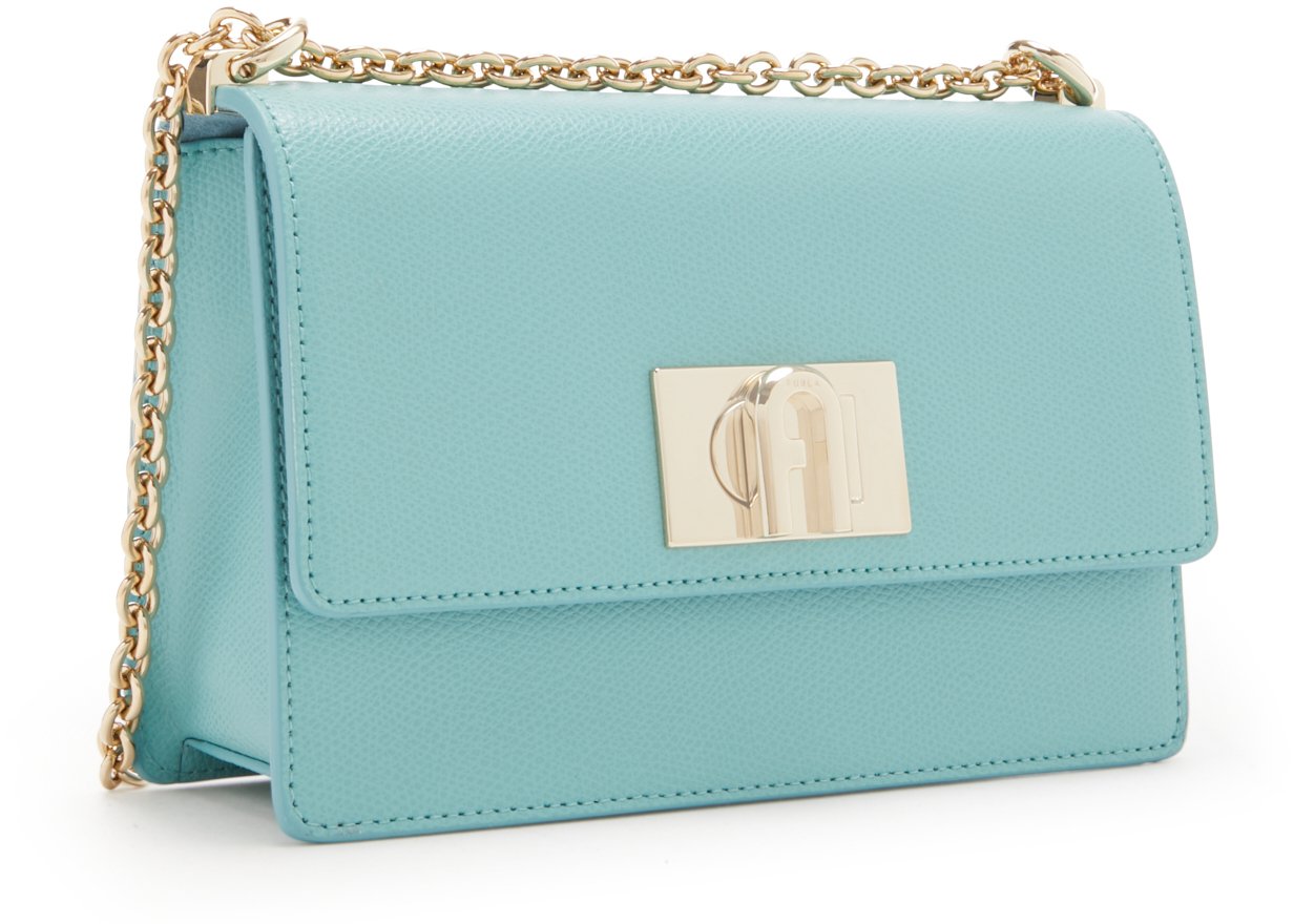 Furla 1927 Runderleer Crossbody Tas Blauw